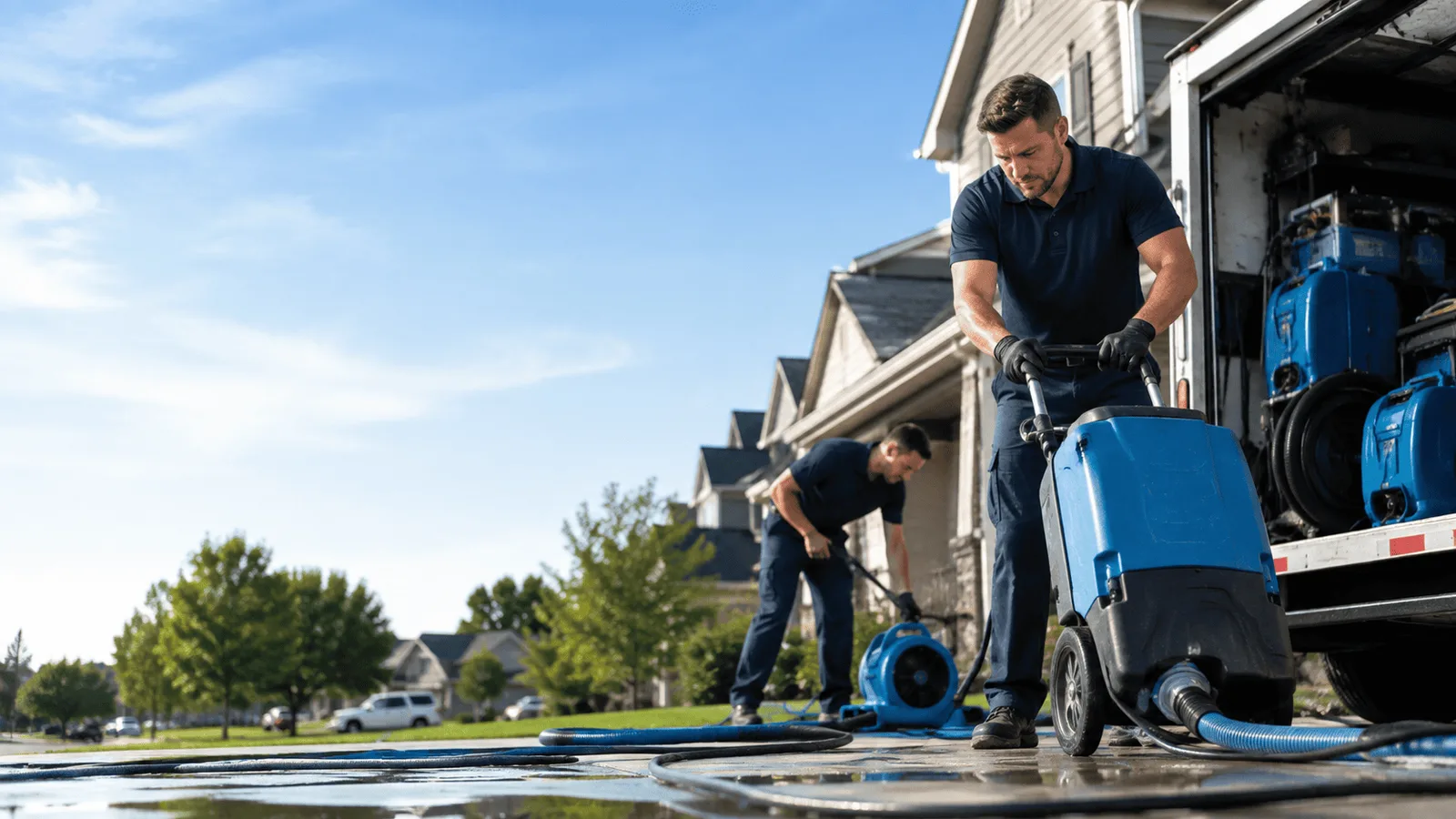 Dehumidification being performed in Roslyn Heights, NY